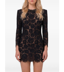 [Self - portrait] Long sleeve dress FW26 AW26-045S-BBLACK
