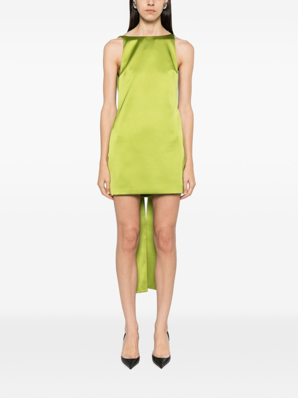 [Self - portrait] Sleeveless dress FW26 AW26-008S-GGREEN