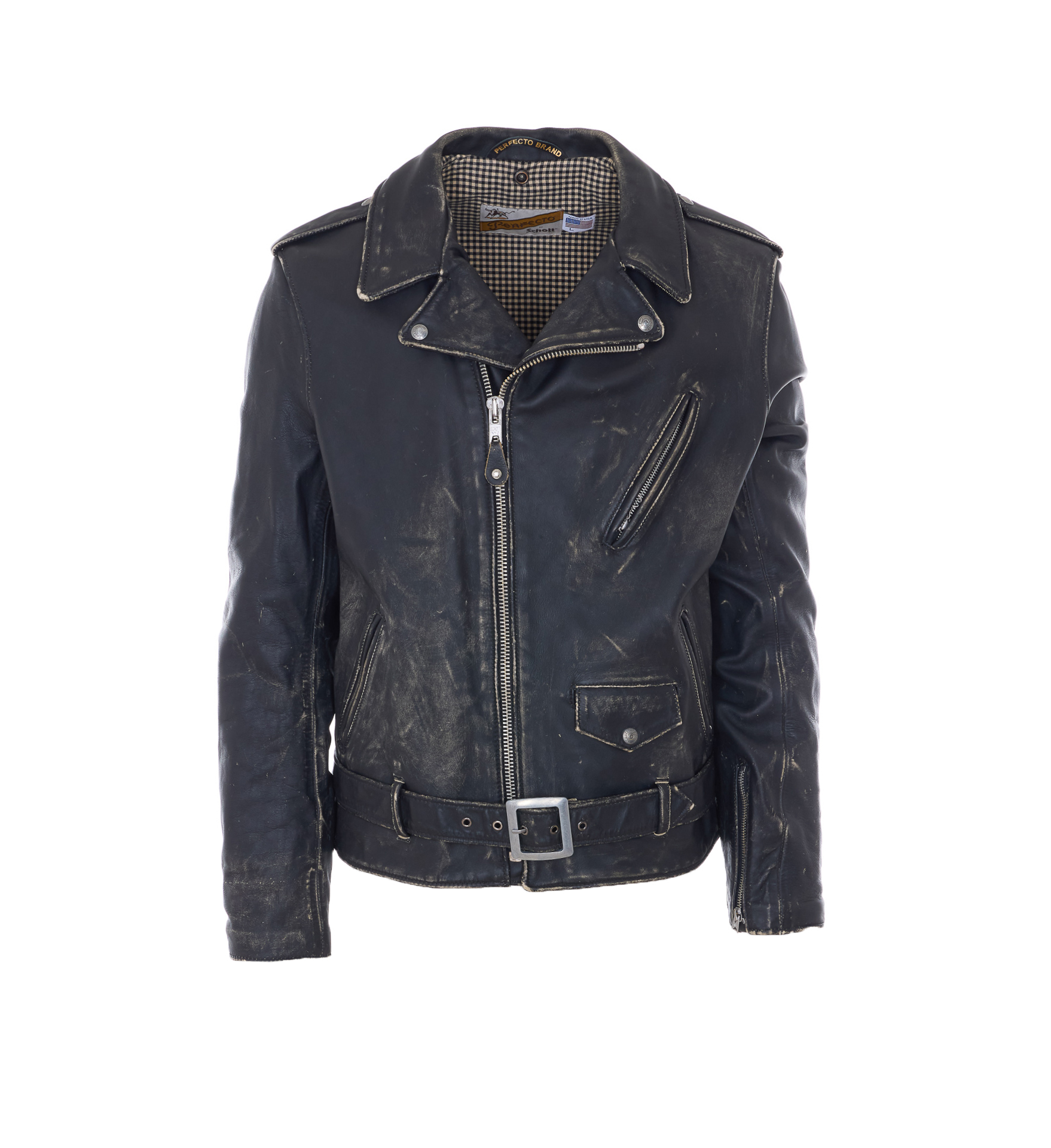 [SCHOTT N.Y.C.] Leather Jacket SS26 PER70BLACK