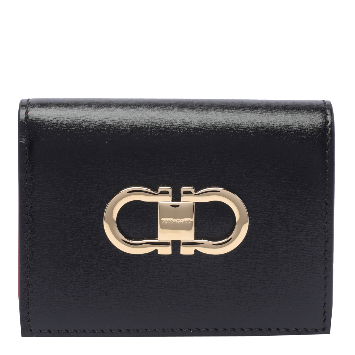 [Salvatore Ferragamo] Clutch bag FW26 770769220627NERO/FLAME RED