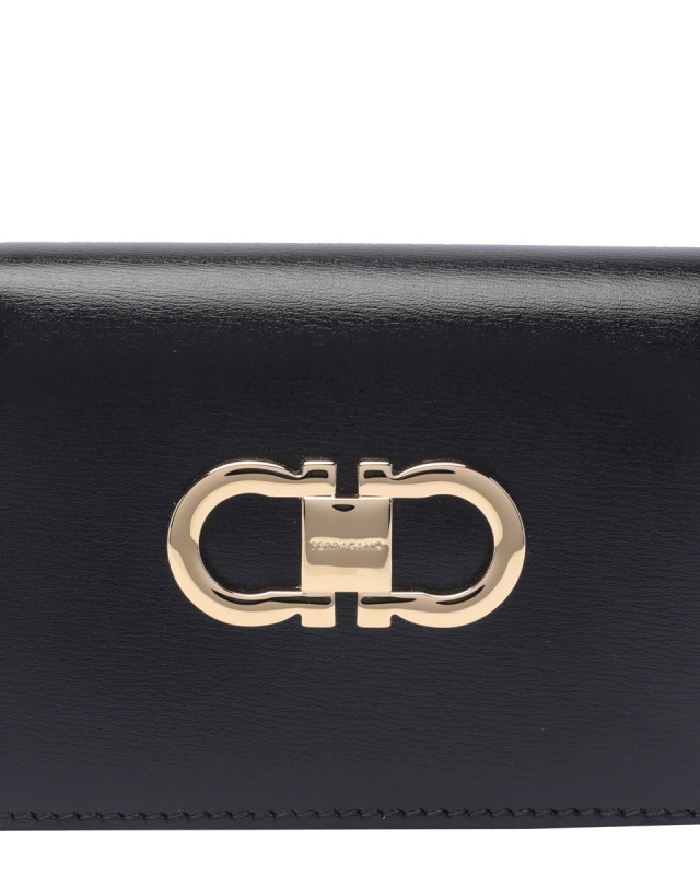 [Salvatore Ferragamo] Clutch bag FW26 770769220627NERO/FLAME RED