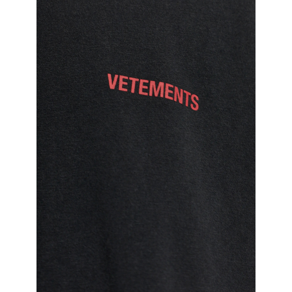 [Vetements] T-shirts Short Sleeve FW26 MH27TR142B  BKRED