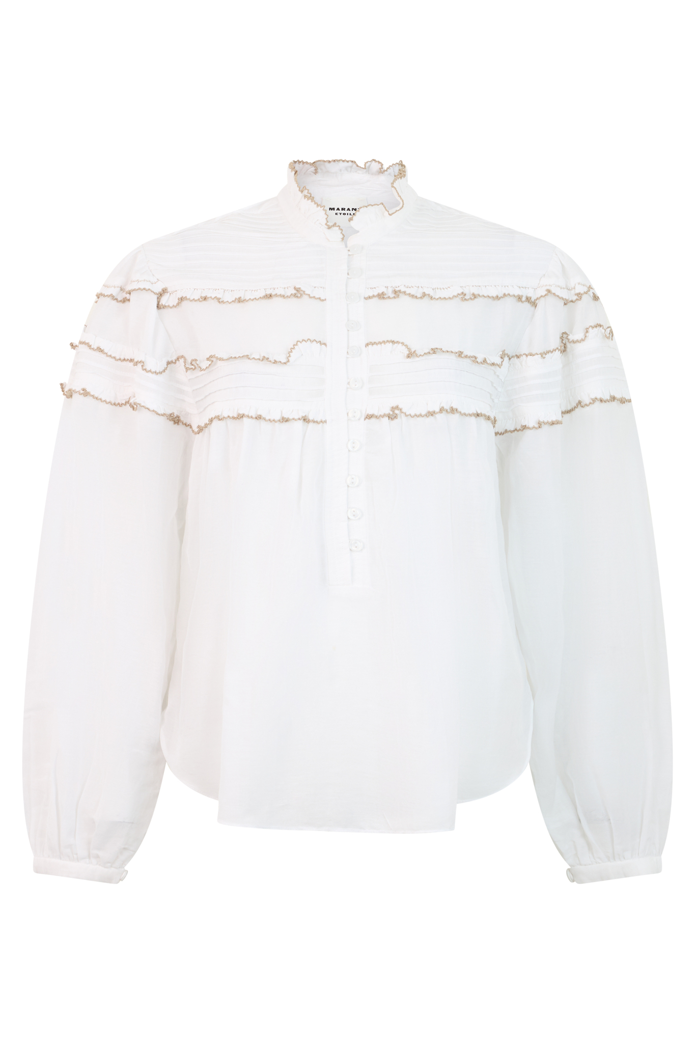 [Marant Etoile] Shirts Long Sleeve FW26 26AHT0914FBB3J04E_20WH
