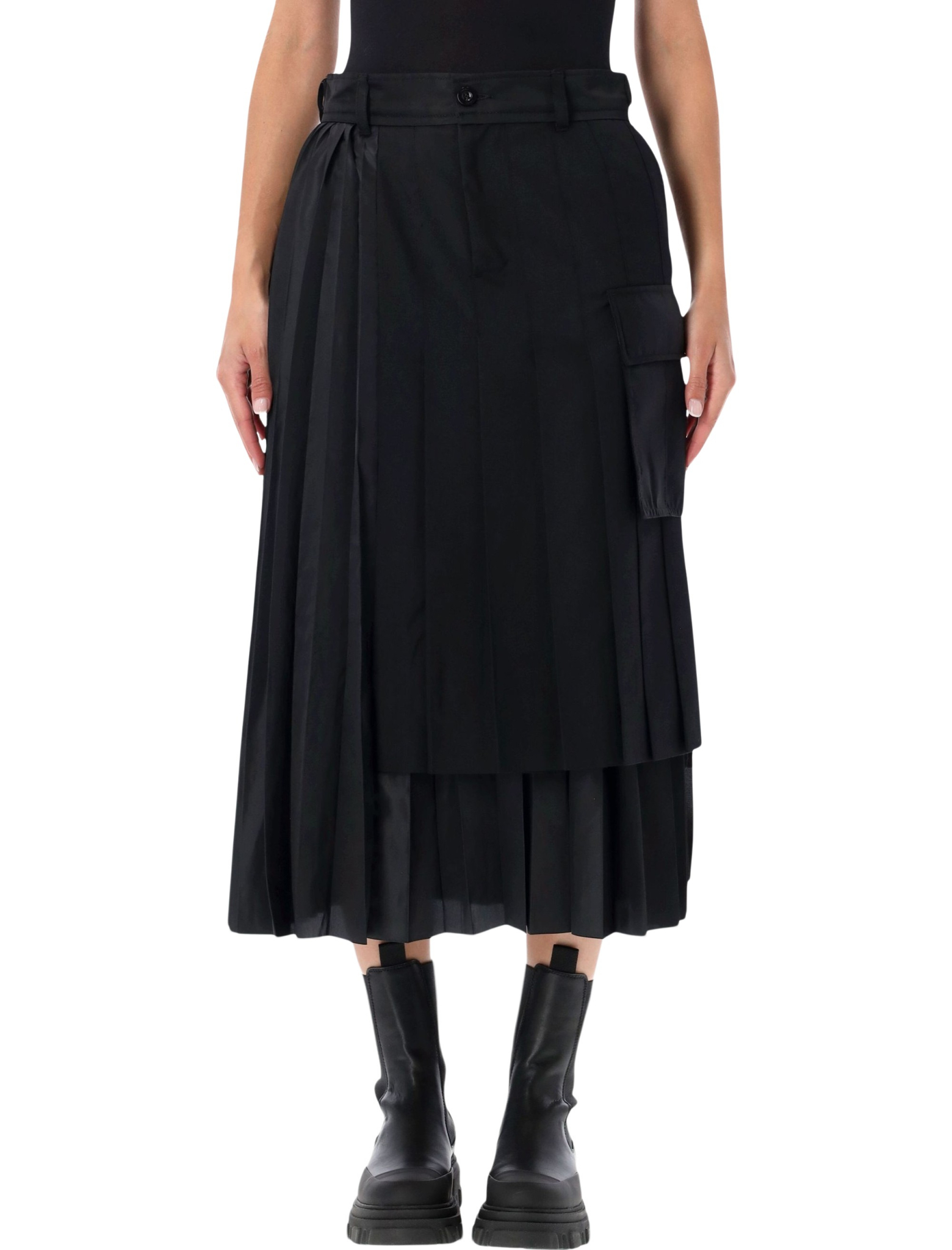 [Sacai] Long skirt FW26 2608569001