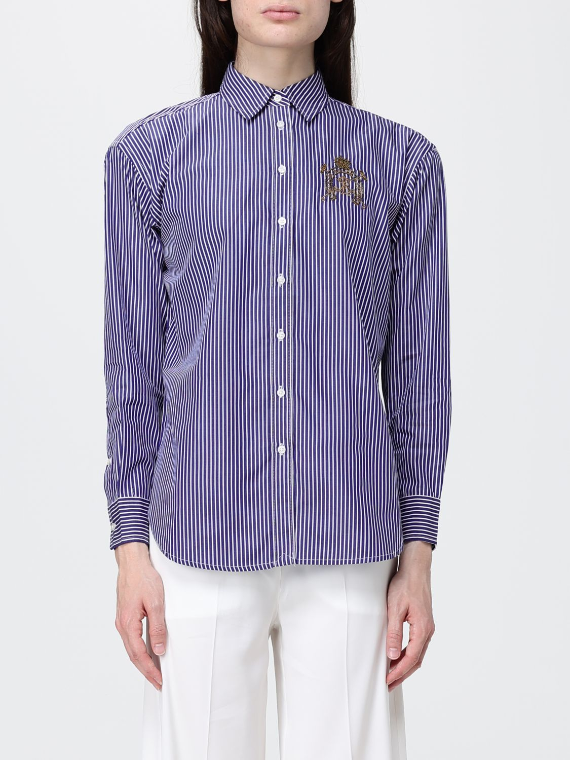 [LAUREN RALPH LAUREN] Shirts Long Sleeve SS26 200P03513 001