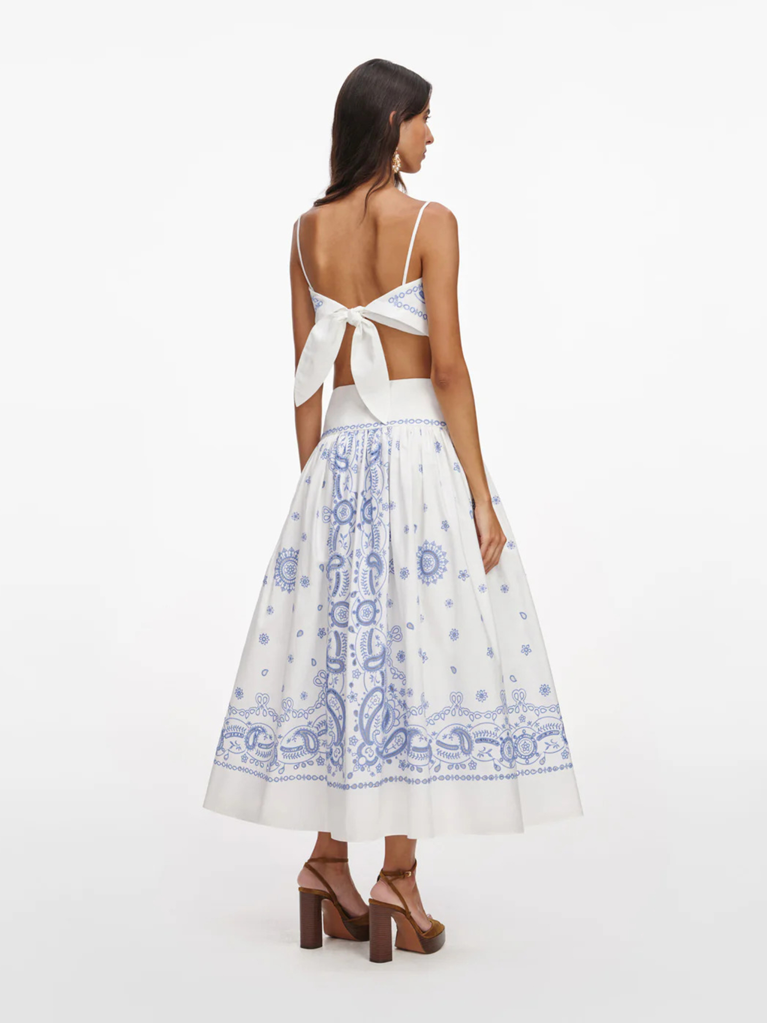 [SELF PORTRAIT] Long skirt SS26 AC26008MSKWWHITE