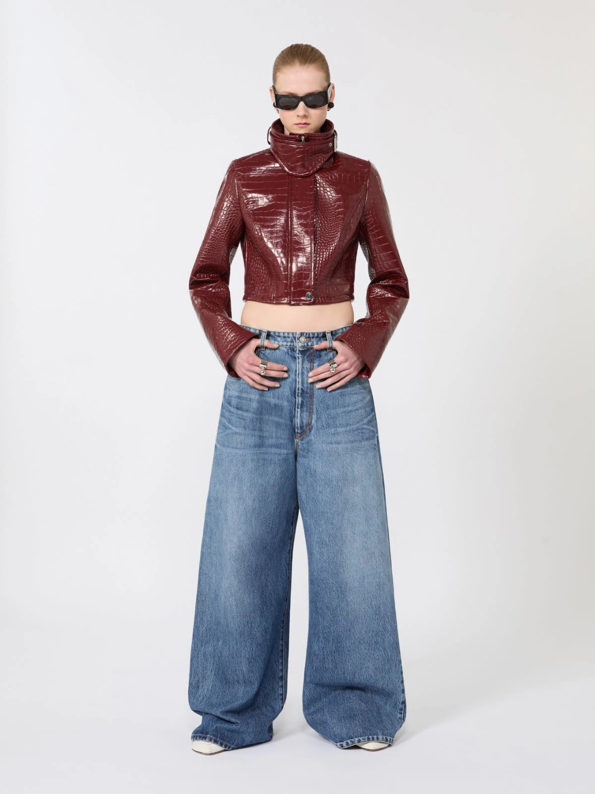 [SPORTMAX] Leather Jacket SS26 2612041081600004