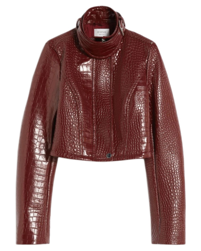 [SPORTMAX] Leather Jacket SS26 2612041081600004