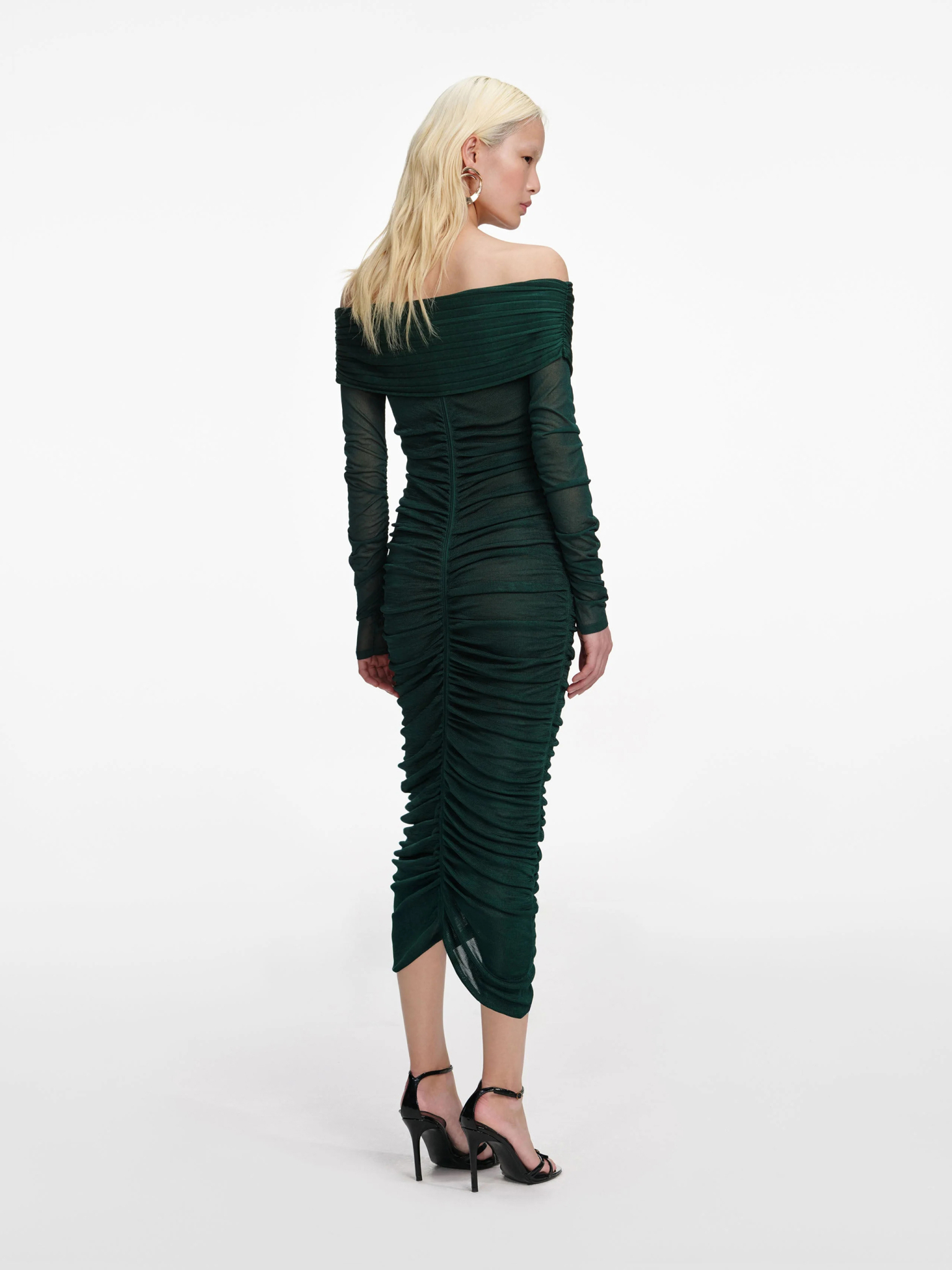 [SELF PORTRAIT] Long sleeve dress SS26 RS26011MAGGREEN