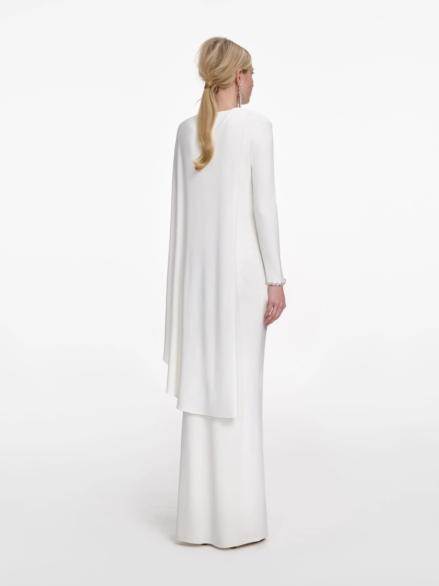 [SELF PORTRAIT] Long sleeve dress SS26 RS26505XWWHITE