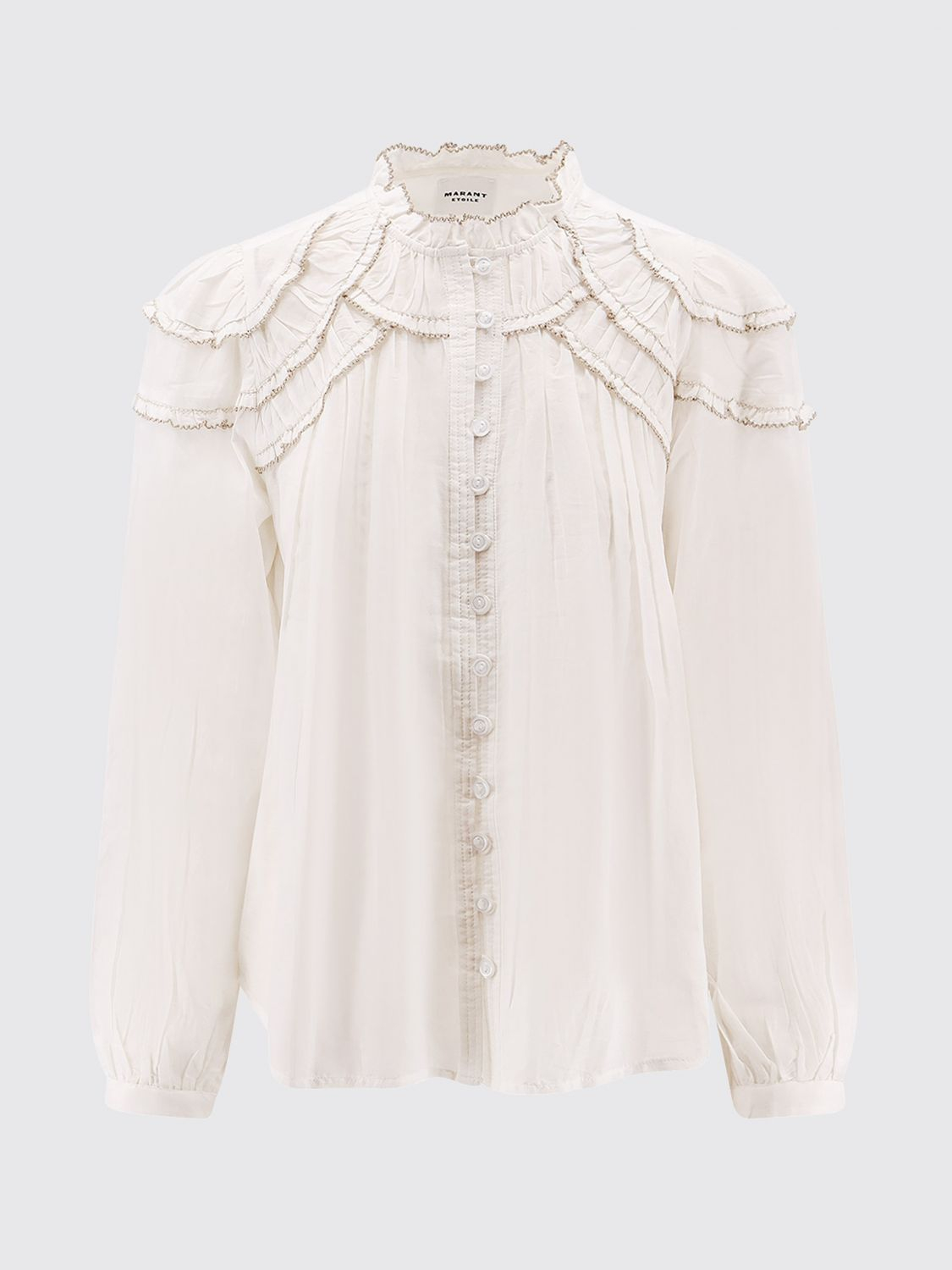 [Isabel Marant Etoile] Shirts Long Sleeve FW26 HT0681FBB3J04E 20WH