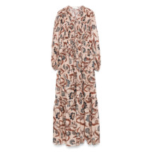 [Zimmermann] Long sleeve dress FW25 4208DSS253BLUINDFLO