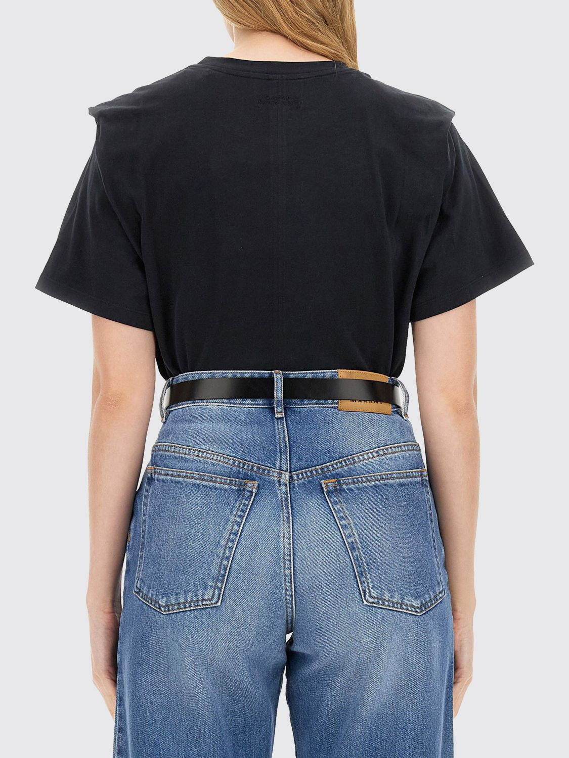 [Isabel Marant] T-shirts Short Sleeve SS26 TS0041FAA1N41I 01BK