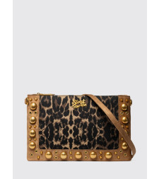 [SECRET PON-PON] Shoulder bag SS26 TATIANA POUCH Leopard Tan