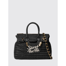[SECRET PON-PON] Bag SS26 VICTORIA M STRAW Black