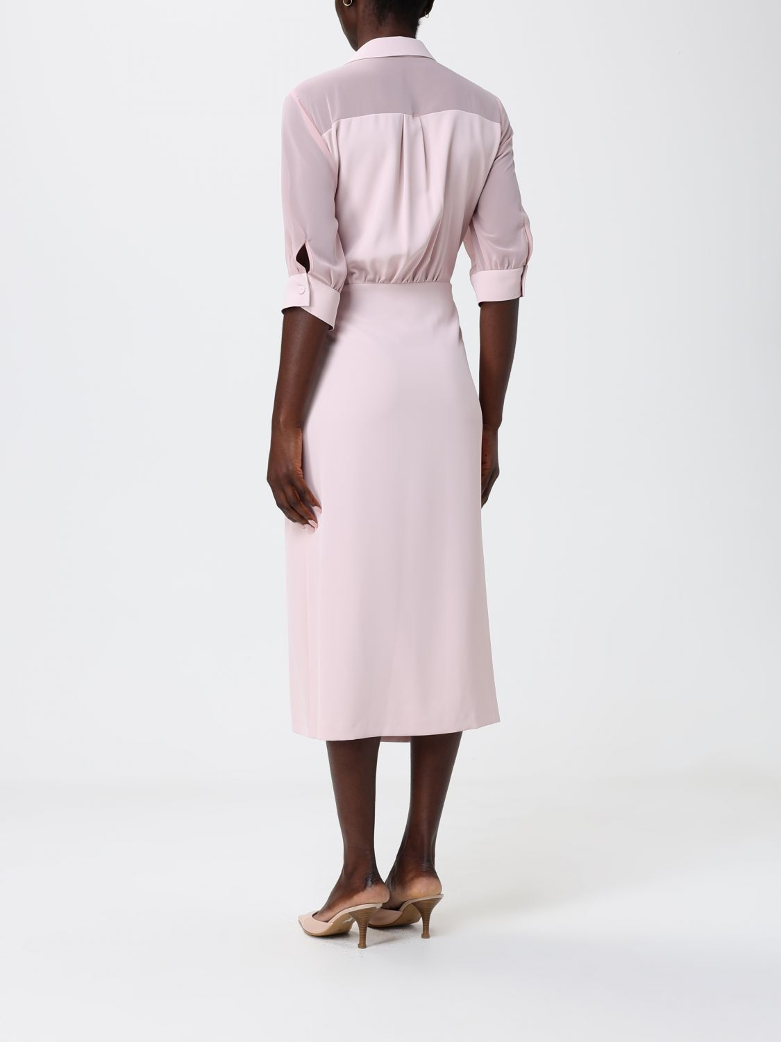 [HANITA] Short sleeve dress SS26 HV37934558 ROSA QUARZO
