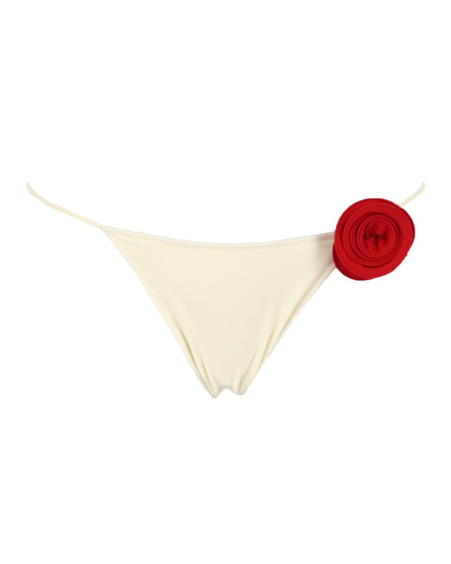 [LA REVECHE] Bikini SS26 ASHARBIKINI-BOTTOM_IVORY/RED