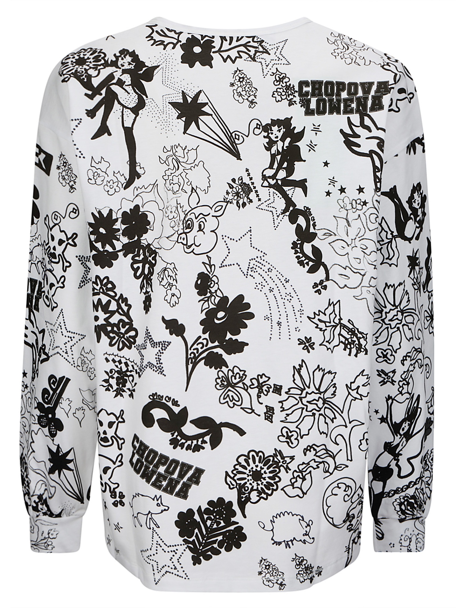 [CHOPOVA LOWENA] T-shirts Long Sleeve SS26 2456 BlackandWhite