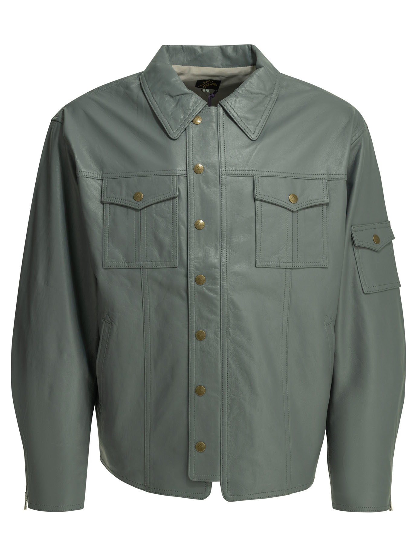 [Needles] Leather Jacket SS26 SX120A-Grey