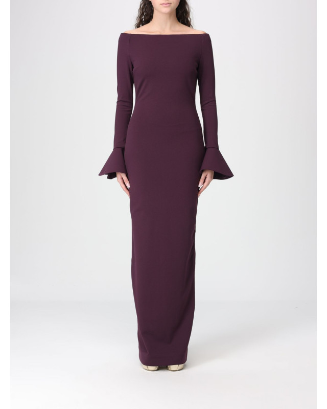 [Solace London] Long sleeve dress SS26 OS46053 PLUM
