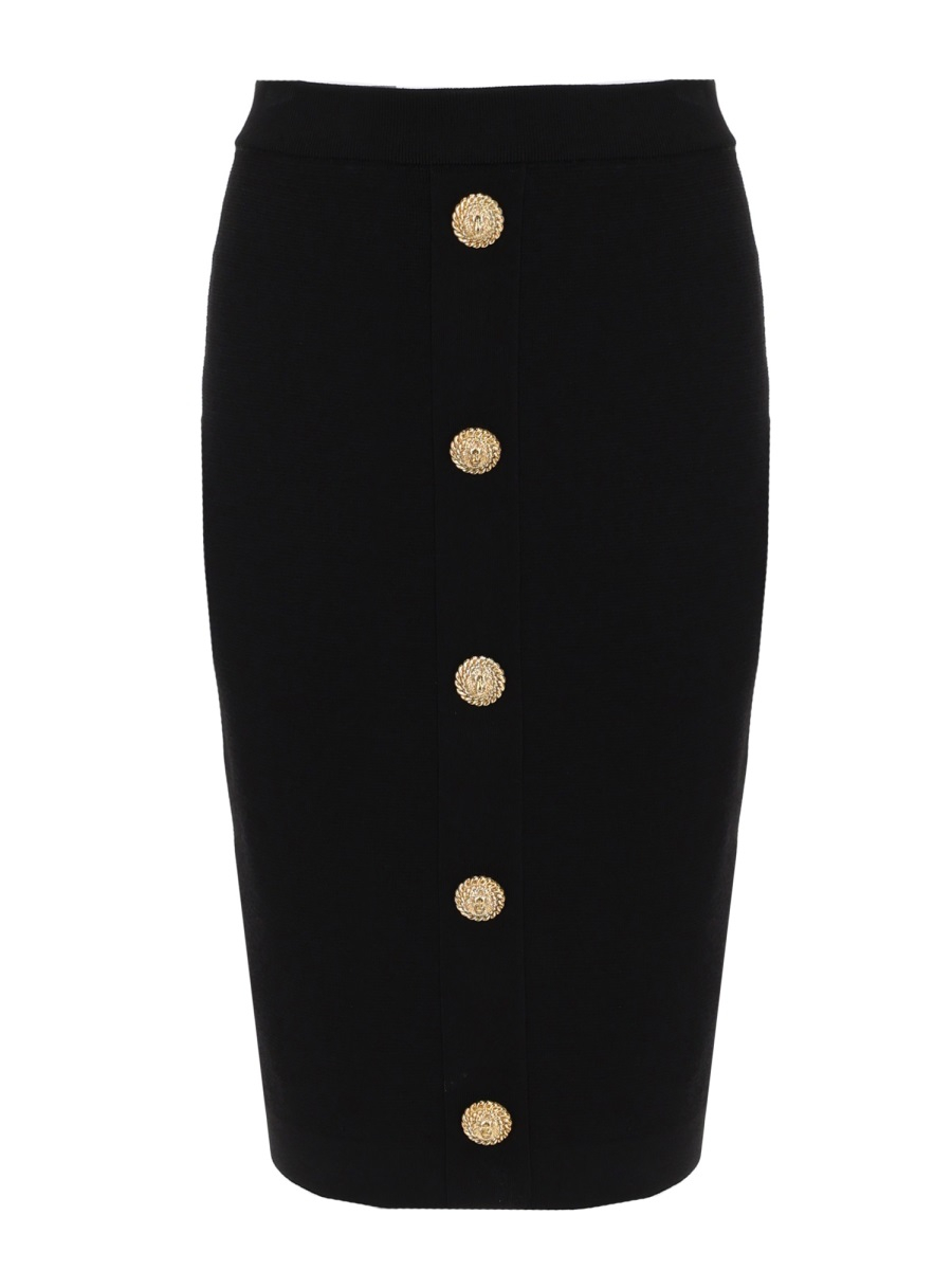 [Balmain] Midi skirt SS26 GF1LC018KJ43_0PA
