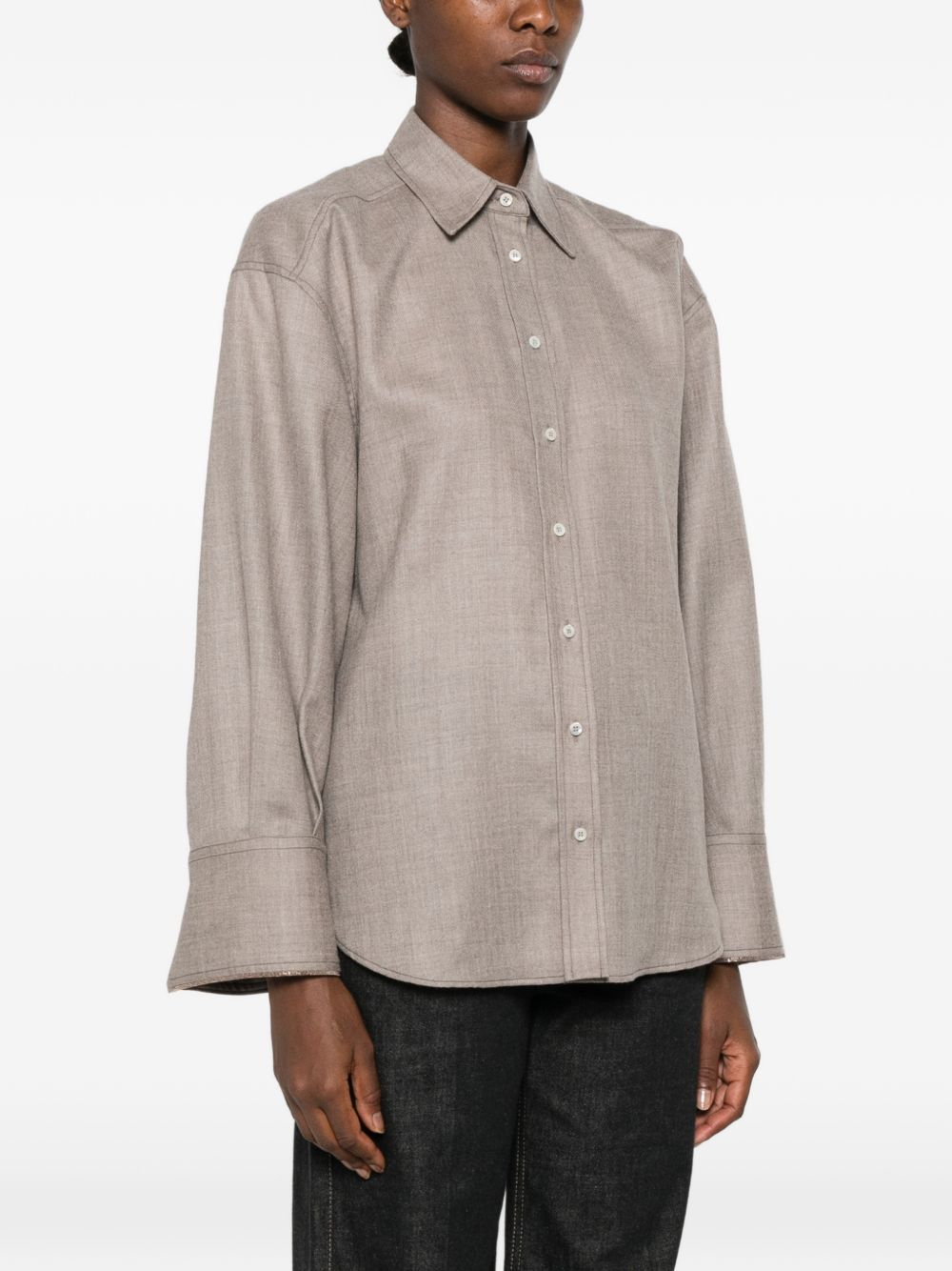 [Brunello Cucinelli] Shirts Long Sleeve FW26 MP550M1M06C1418
