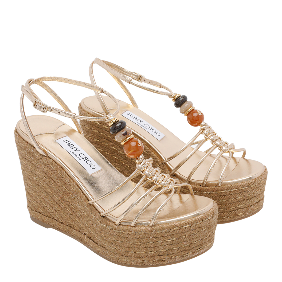 [Jimmy Choo] Sandals FW26 LEMI WEDGE 100IPRGOLD MIX