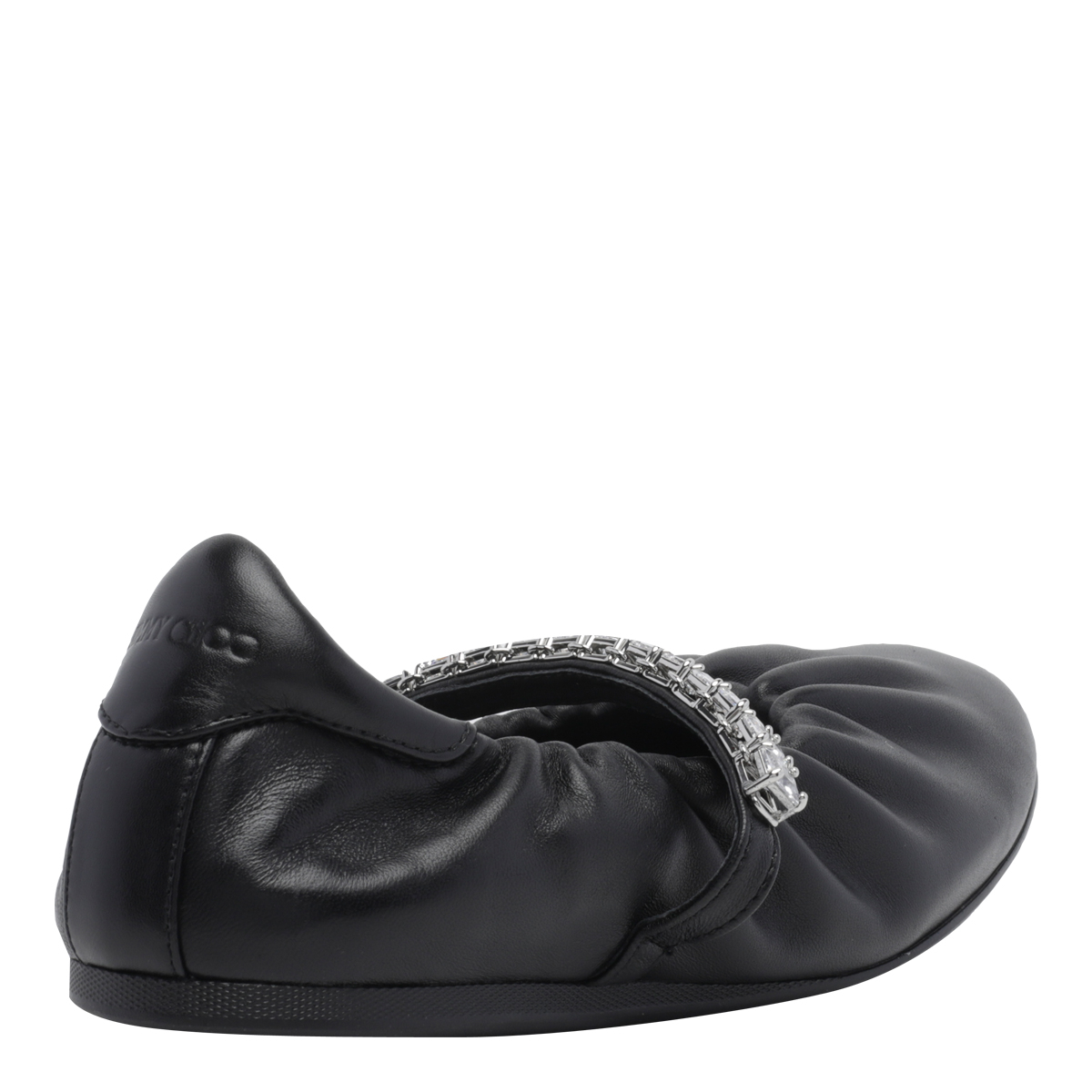 [Jimmy Choo] Flat shoes FW26 JADE BALLERINAGKEBLACK/CRYSTAL