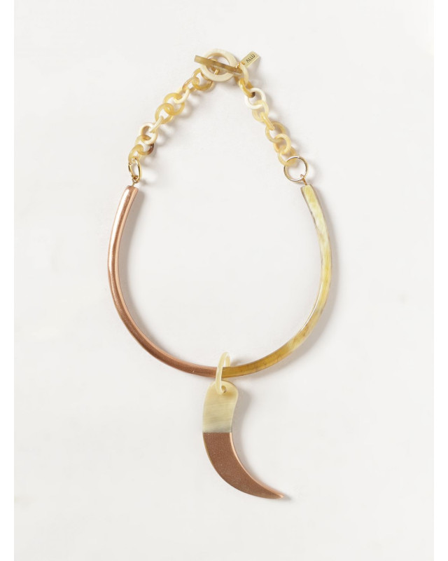 [ALLUJEWELS] Necklace SS26 COLLANA CORNO+CORNO ROSA