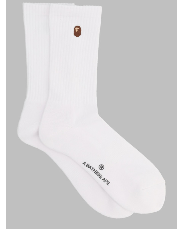 [A BATHING APE] Socks SS26 001SOM301004M_WHITE
