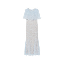 [Self-portrait] Short sleeve dress FW26 PF26-099M-BL  LIBLU