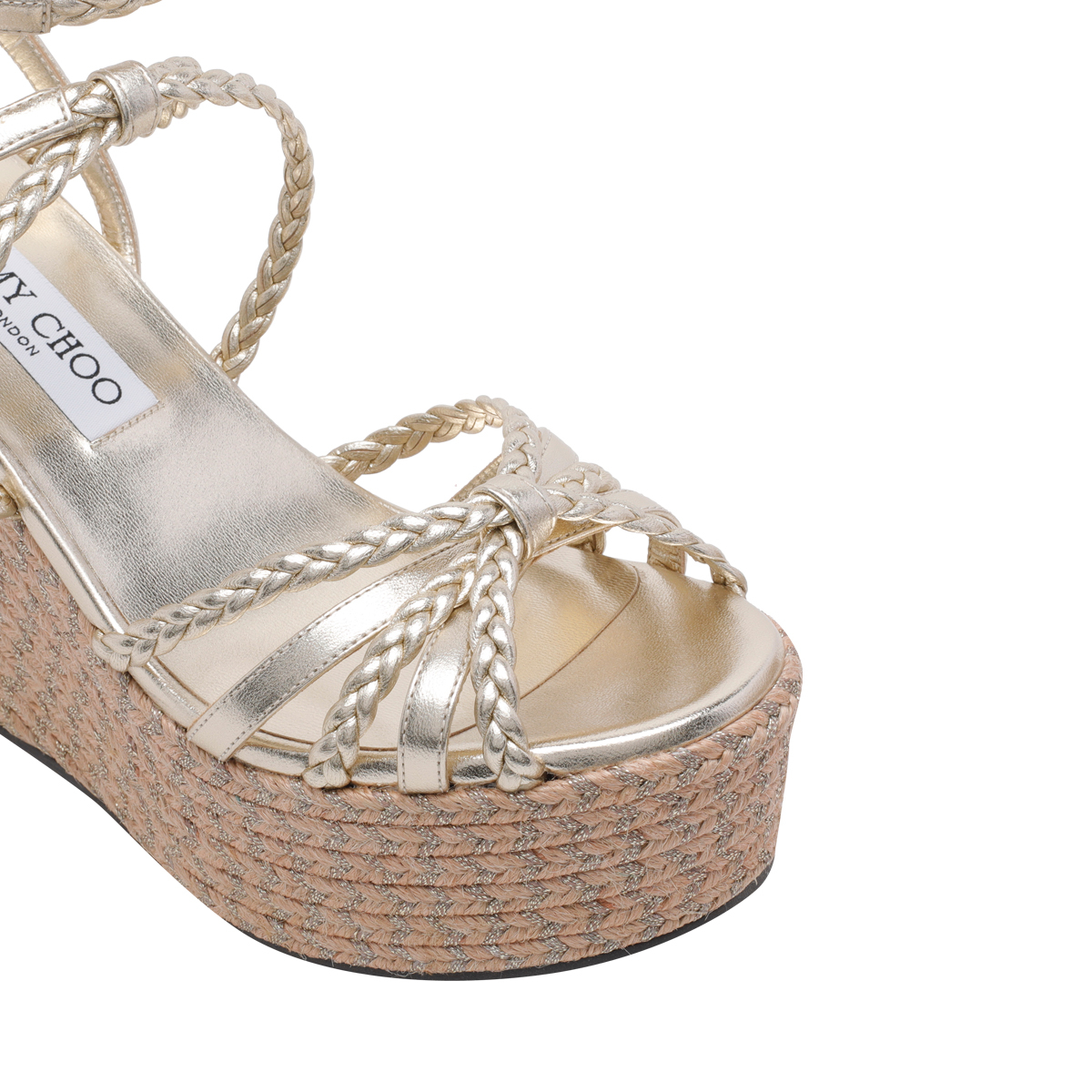 [Jimmy Choo] Sandals FW26 NYRA 100ZKTSOFT GOLD MIX