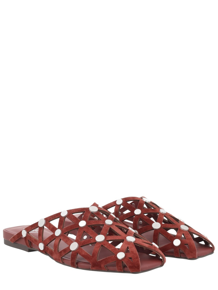[ASH] Flat shoes SS26 BONE02_MARSALA