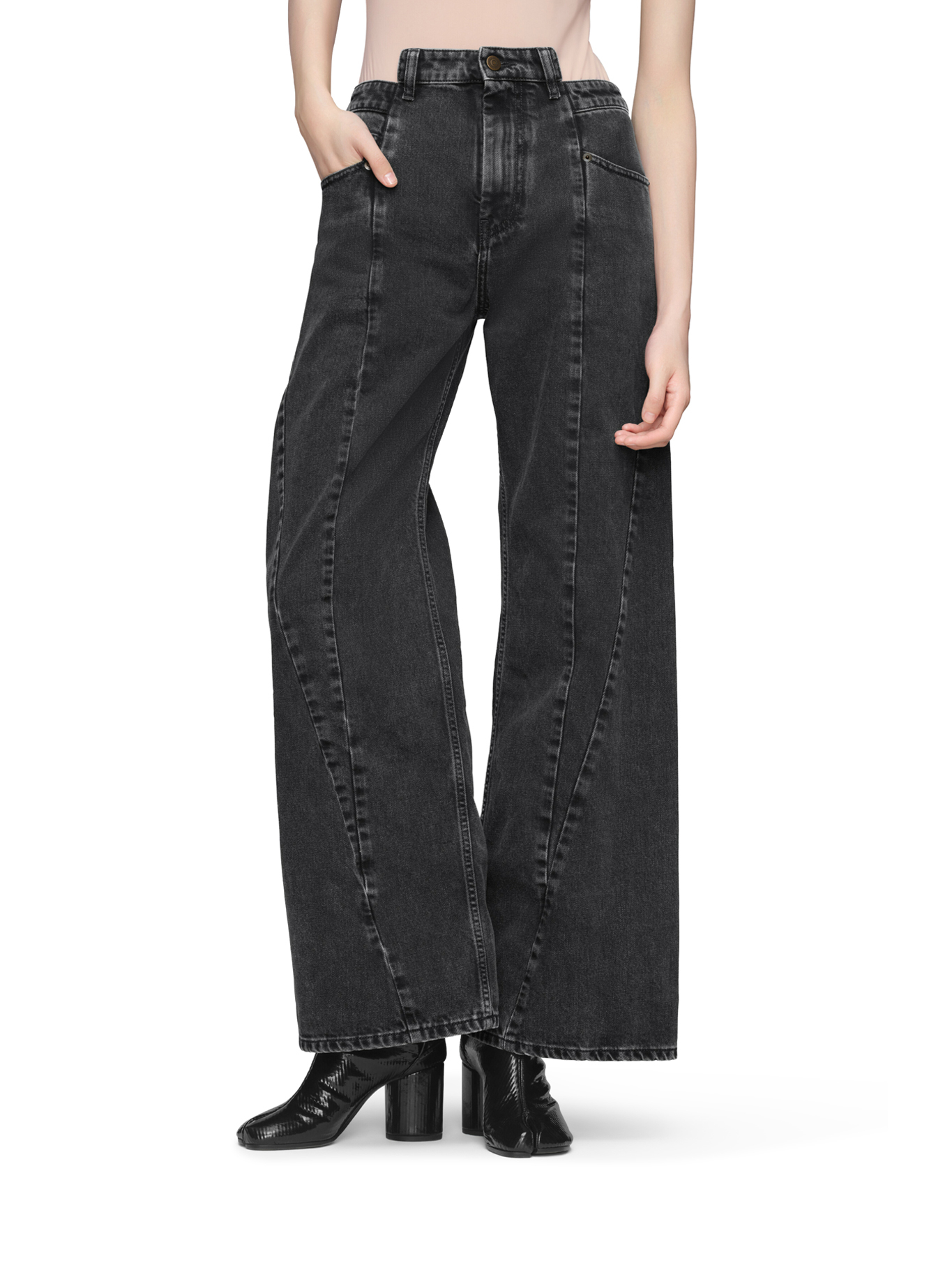 [Maison Margiela] Trousers FW26 S51LA0133S30496961 MEDIUM BLACK STONE