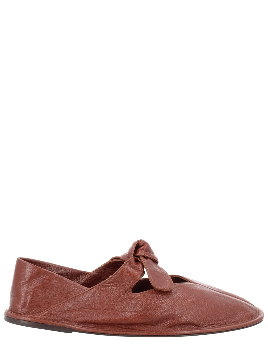 [HEREU] Flat shoes SS26 LLSSWFA24.002.6_CHESTNUT