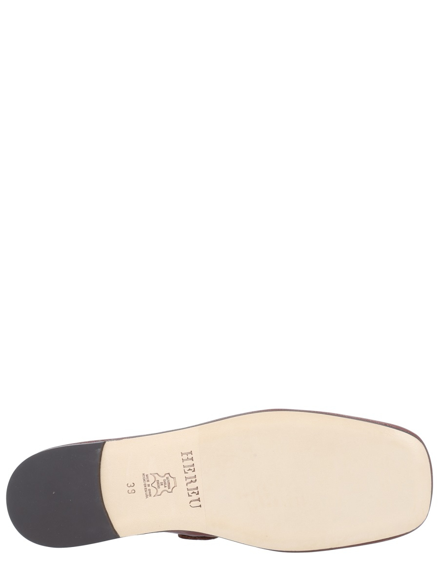 [HEREU] Flat shoes SS26 LLSSWFA24.002.6_CHESTNUT