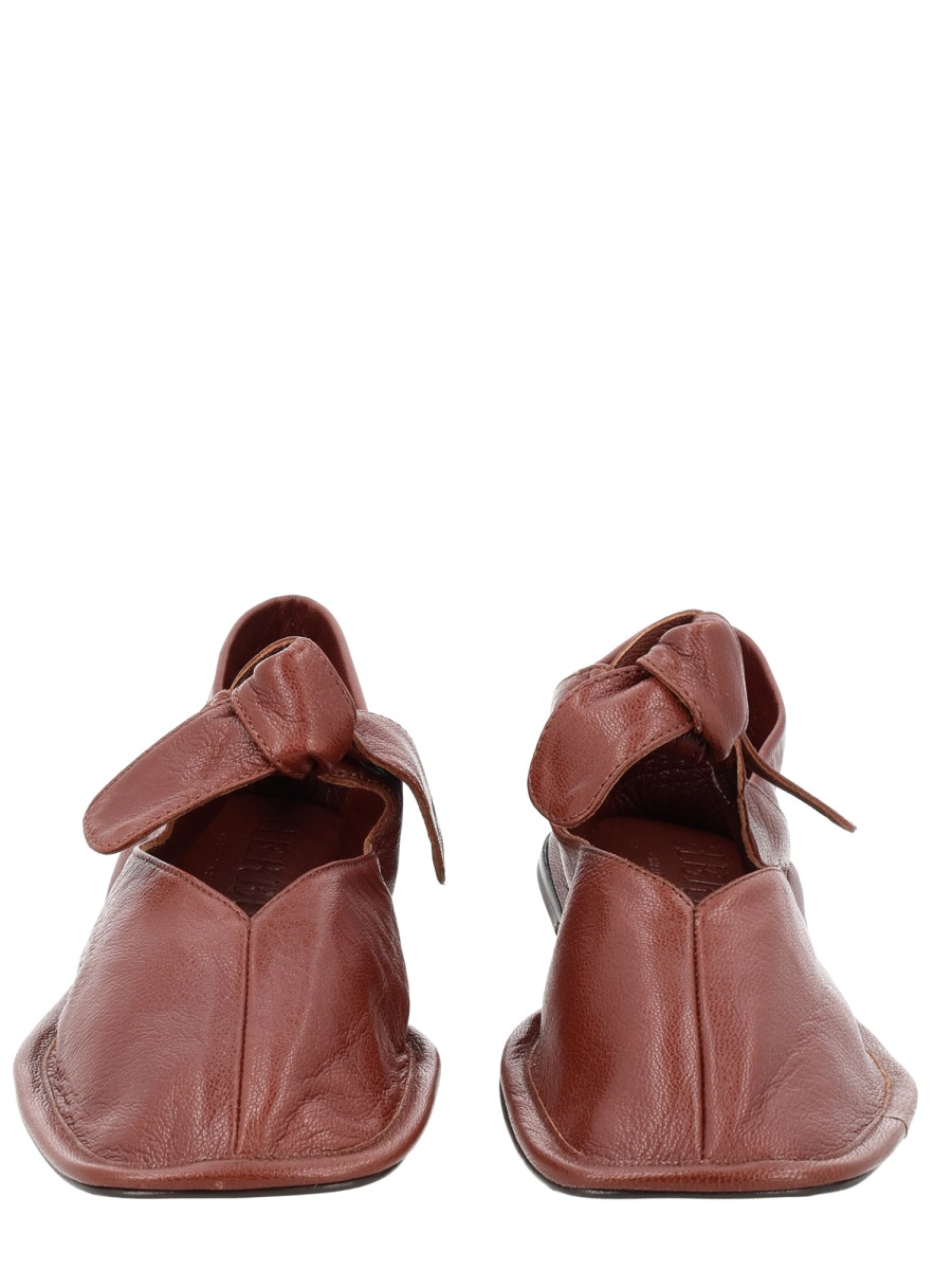 [HEREU] Flat shoes SS26 LLSSWFA24.002.6_CHESTNUT