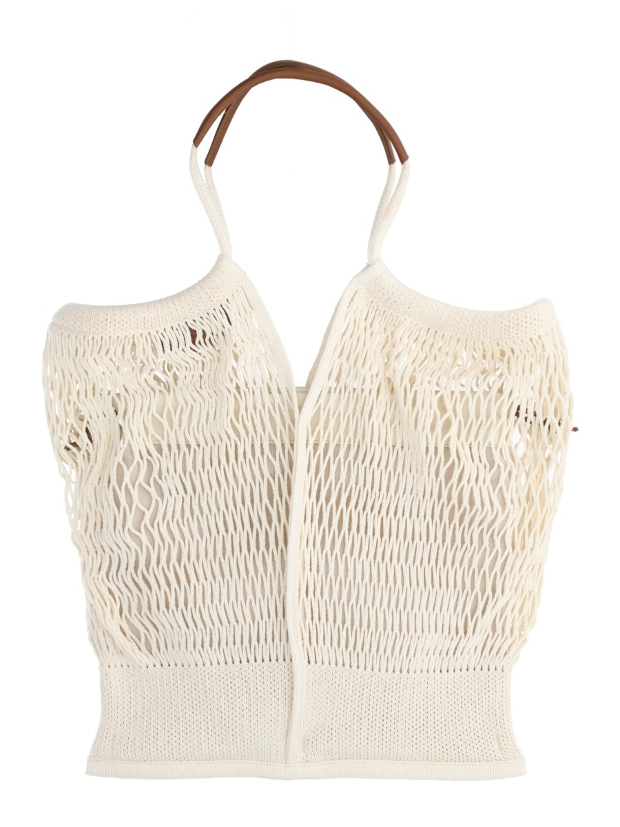 [HEREU] Shoulder bag SS26 CALFIWBS26.003.5CH_NATURAL/CHESTNUT