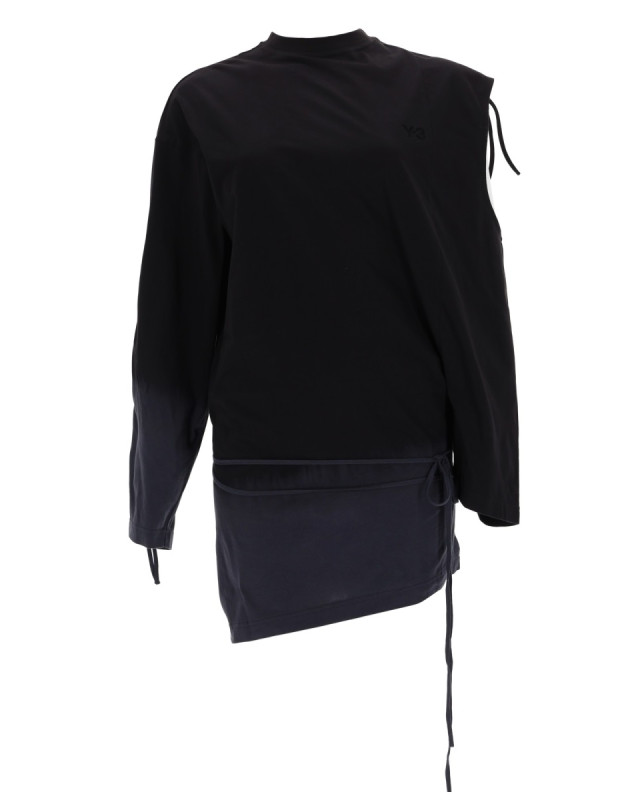 [Y - 3] T-shirts Long Sleeve SS26 KR0096_BLACK