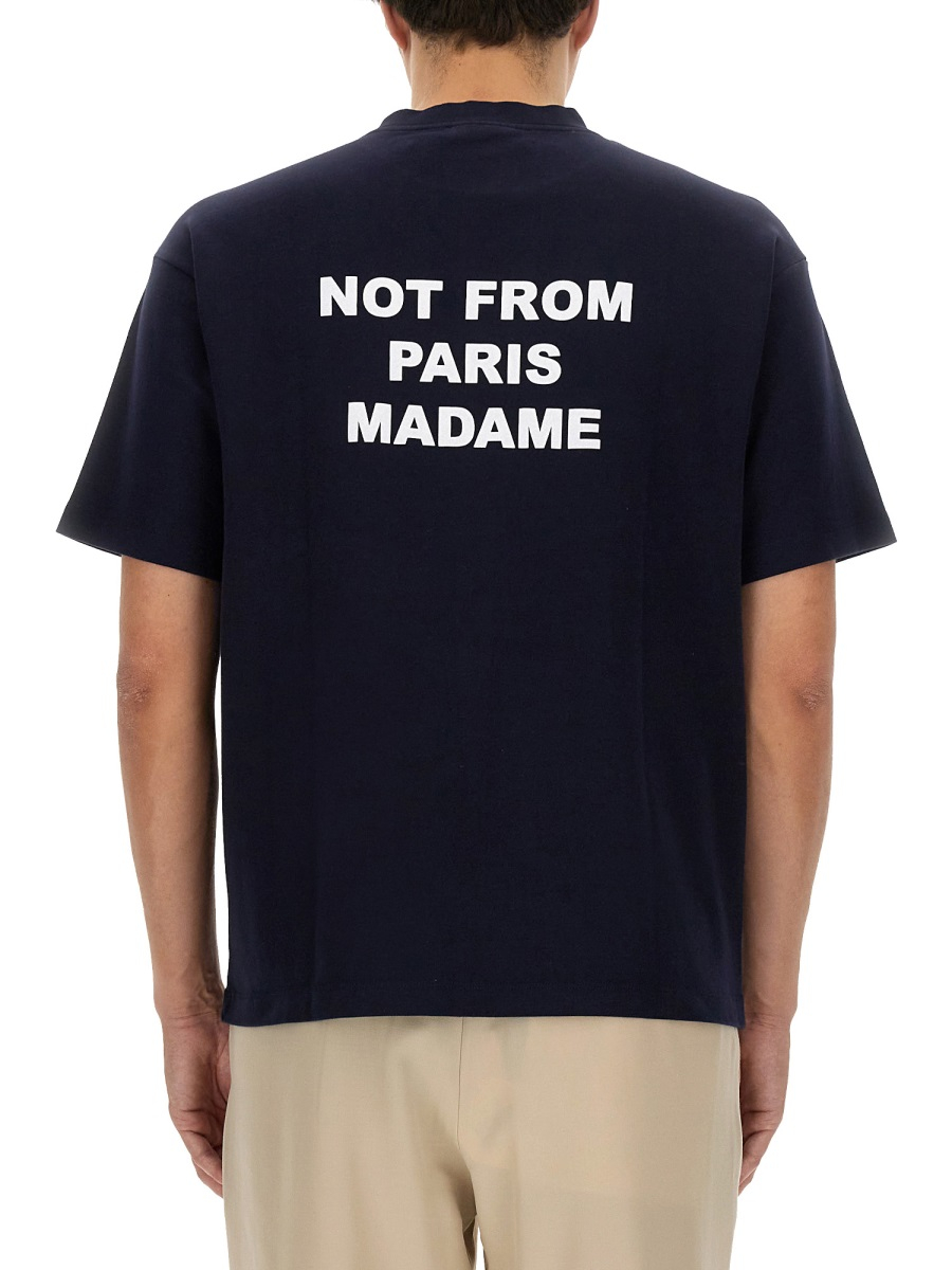 [DROLE DE MONSIEUR] T-shirts Short Sleeve FW26 TS203_CO002NAVY