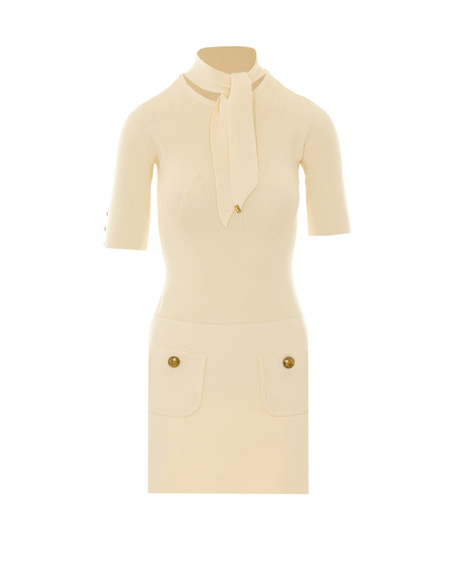 [ELISABETTA FRANCHI] Short sleeve dress FW26 AM04S66E2193
