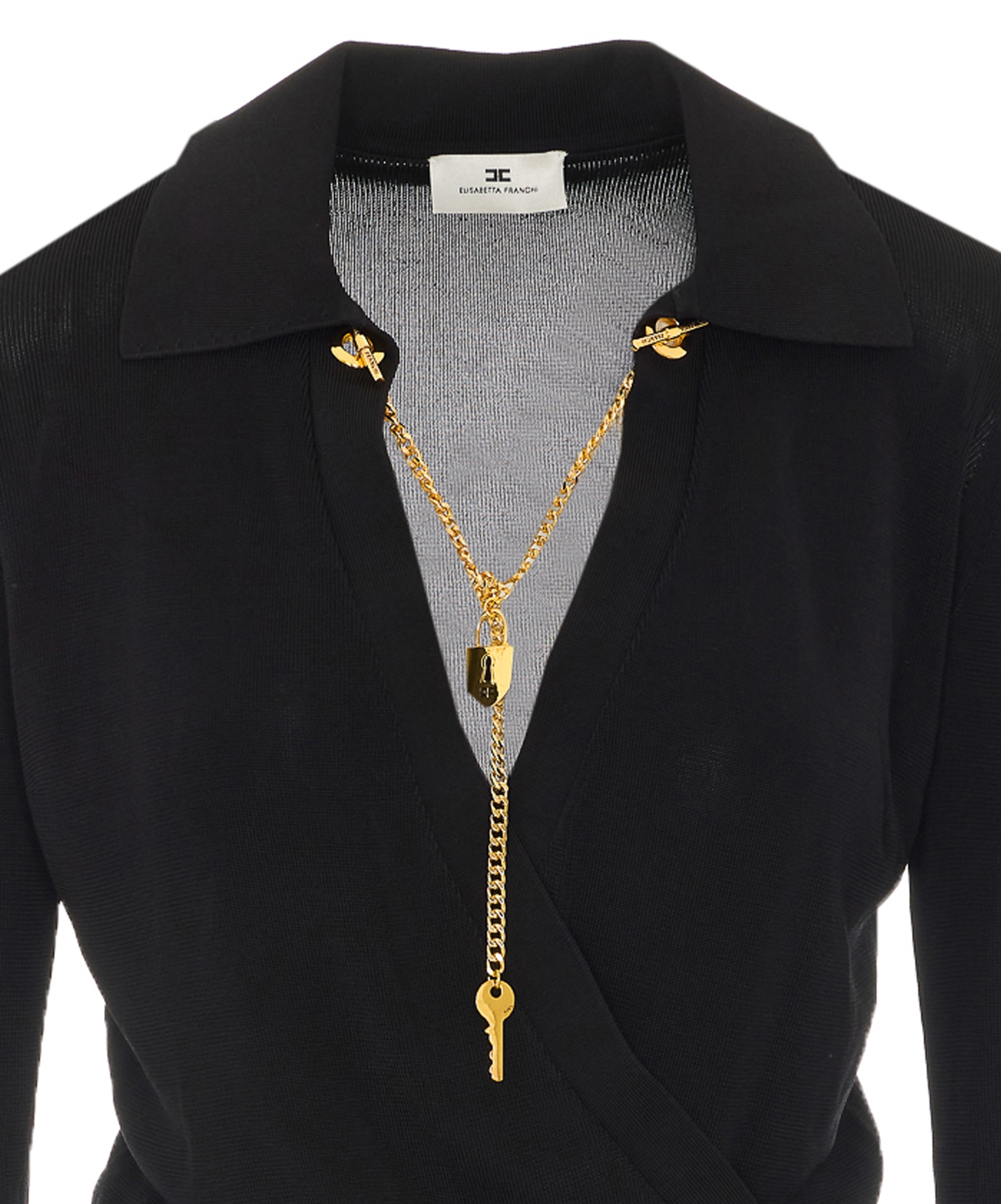 [ELISABETTA FRANCHI] T-shirts Long Sleeve FW26 BK03S66E2110