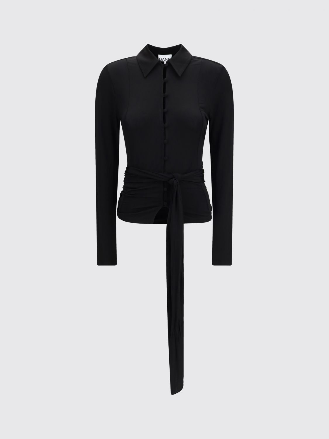 [GANNI] Shirts Long Sleeve SS26 A1040237 099