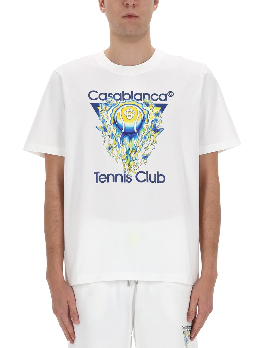 [Casablanca] T-shirts Short Sleeve SS26 M-SP26-JTS-001_01TENNISCLUBICON