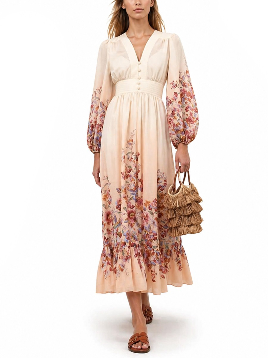 [Zimmermann] Long sleeve dress SS26 6875DRS261_IVF