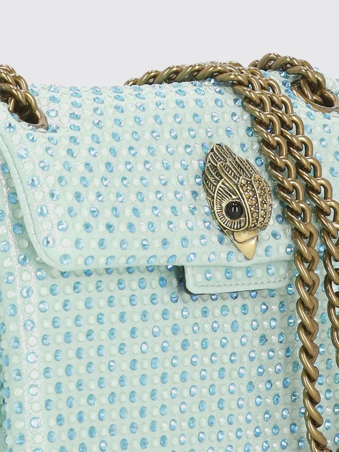 [Kurt Geiger London] Minibag SS26 5018173609 FABRIC MINI KENSINGTONPALE GRE