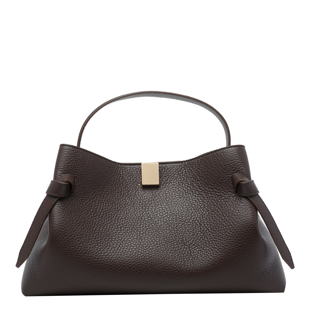 [YUZEFI] Tote bag FW26 GYOZAPEBBLE GRAIN LEATHERL038