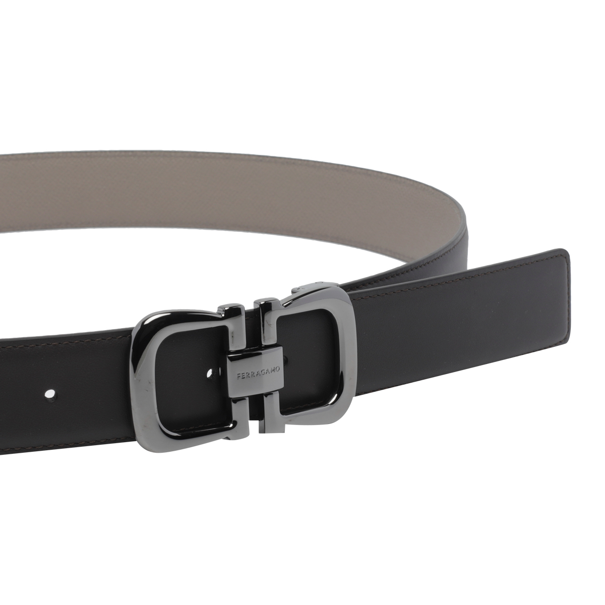 [Salvatore Ferragamo] Belt FW26 795678670734TESTA DI MORO