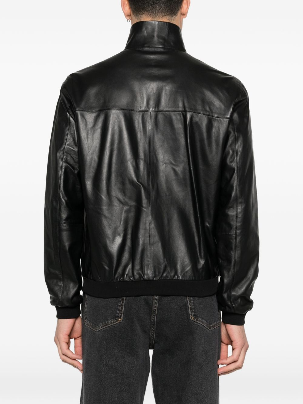 [Emporio Armani] Leather Jacket FW26 EM005323AF24371UC001