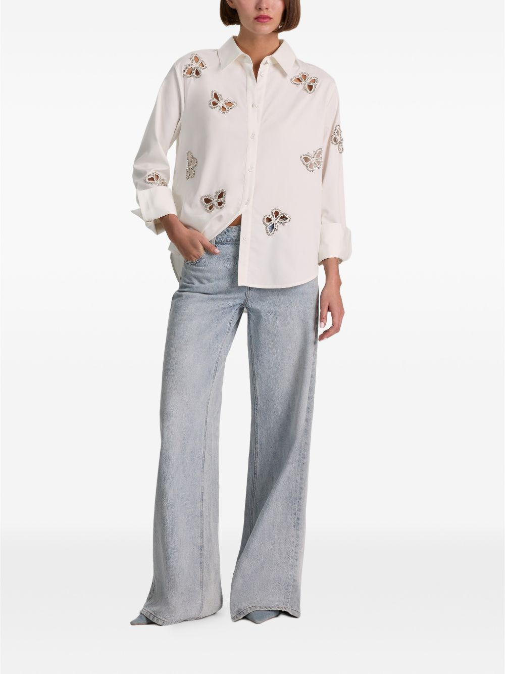 [Alice + Olivia] Shirts Long Sleeve FW26 CC606E15031T267